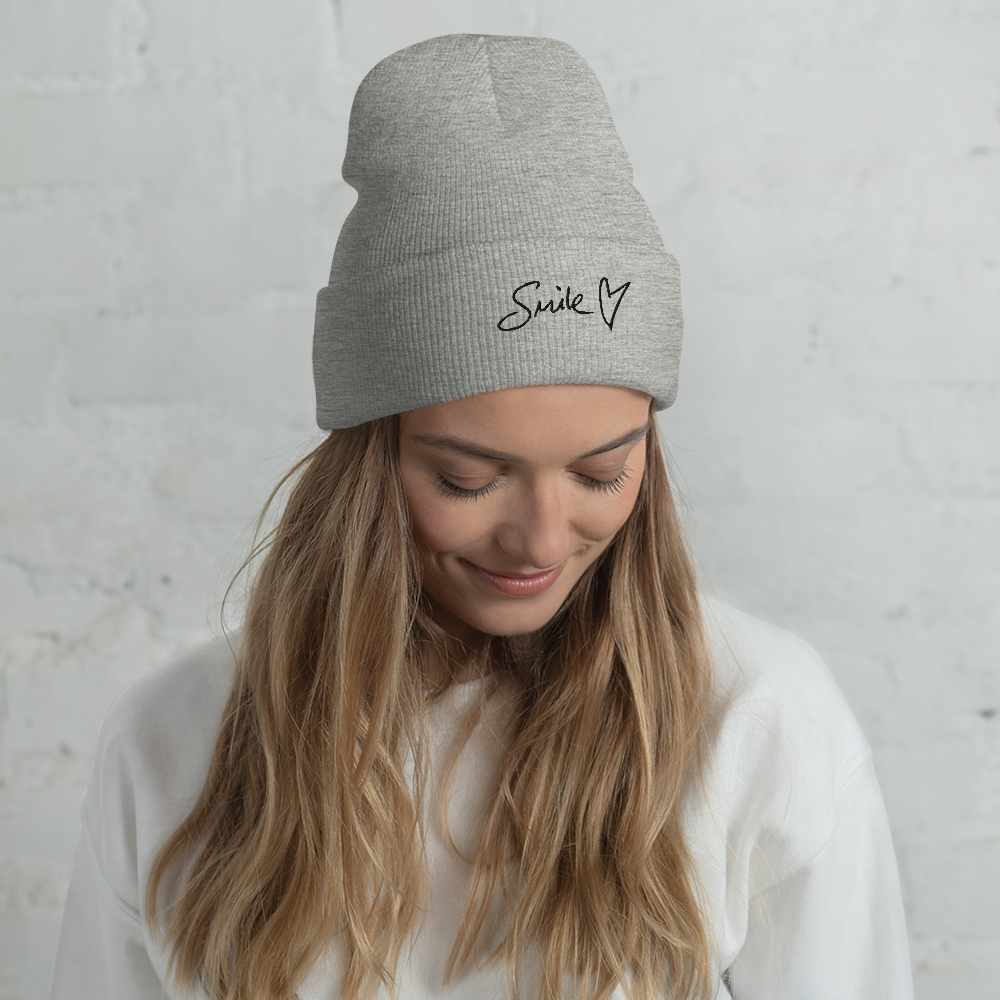 Smile | Cuffed Beanie