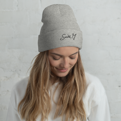 Smile | Cuffed Beanie