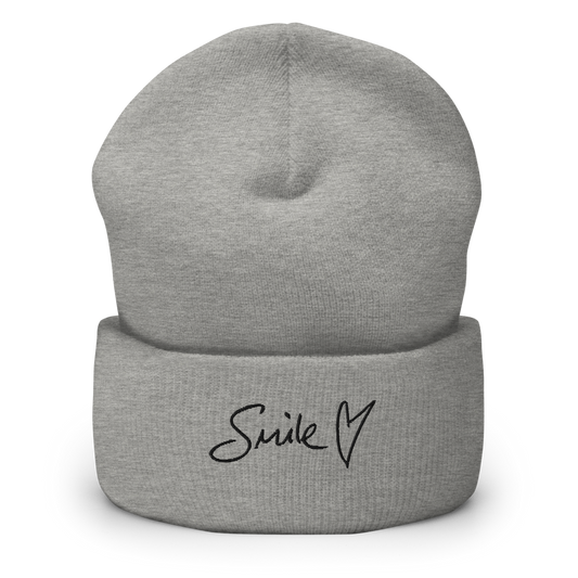 Smile | Cuffed Beanie